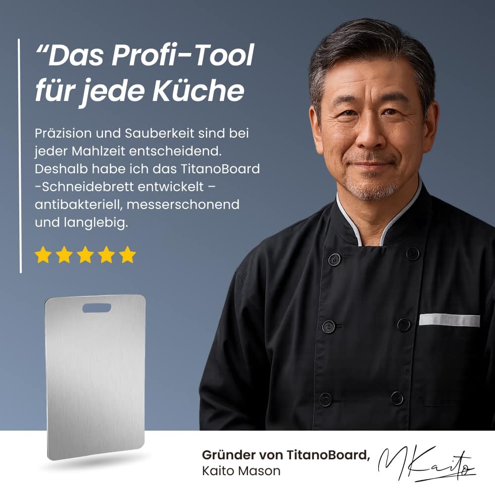 TitanEdge™ Das hygienische Schneidebrett aus Titan