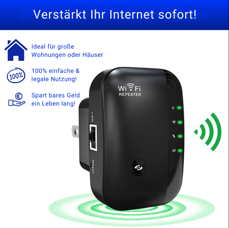 Wifiboost™  Stabiles WLAN in jedem Winkel deines Zuhauses