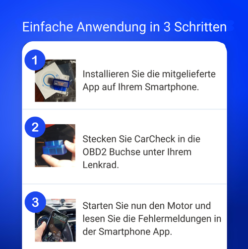 CarCheck Intelligentes Auto-Diagnosegerät für Ihr Fahrzeug