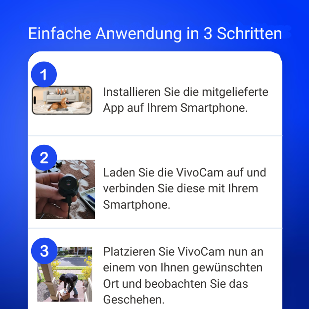 VivoCam™ Die kabellose Überwachungskamera ohne Abo